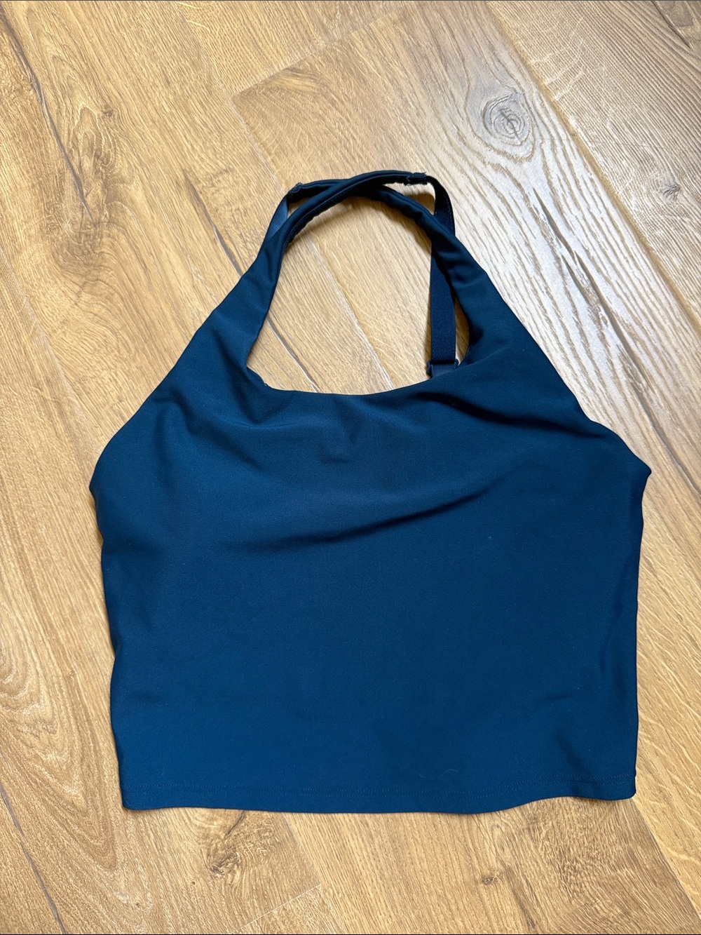 Halter athletic Crop Top - Navy